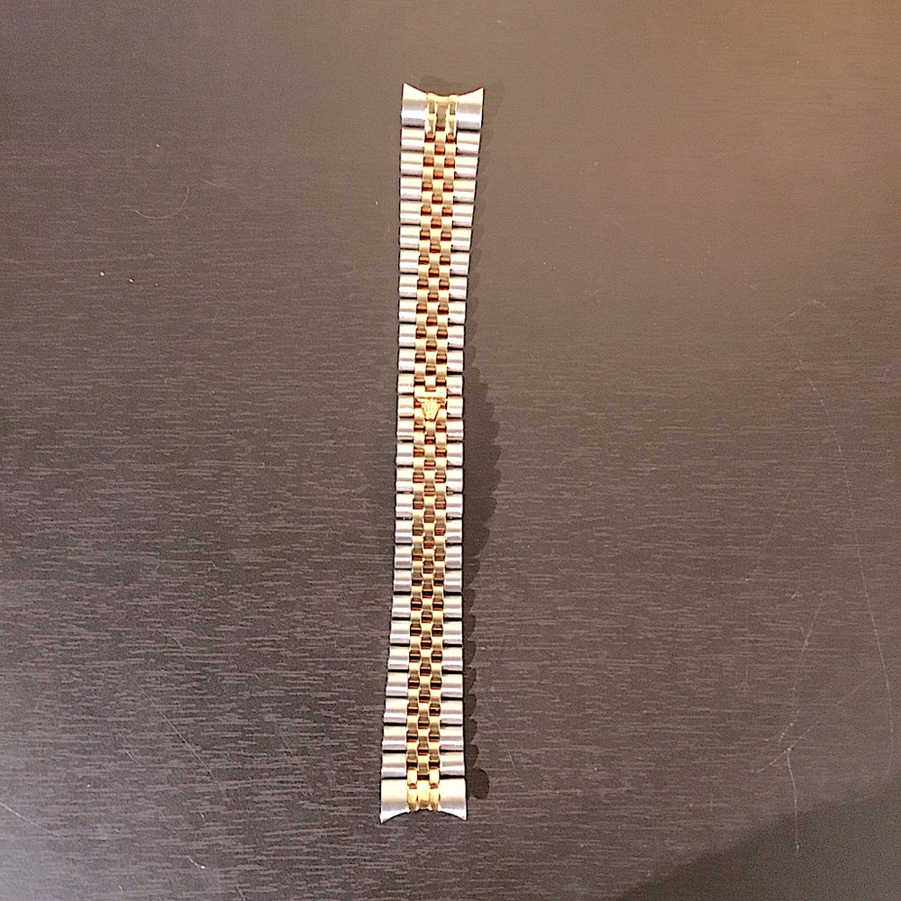 Two-Tone Stainless Steel Watch Band